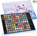 Mini Glitter Watercolor Paint Set with Paper, 108 Colors Shimmer Metallic Watercolour Painting Sets, Solid Pearl Water Color Paints, 1ml Trial Package(1ml 108 Colors)