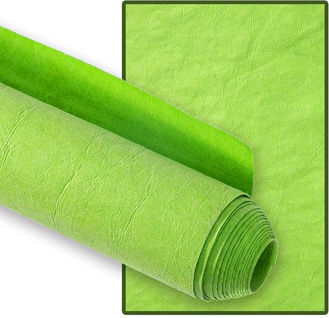 GONGZITEM Washable Kraft Paper Roll 19.5" x 58.5" – Sewable Kraft Paper Fabric for DIY Bag Making, Tote & Lunch Bags – Leather-Like Craft Material (GZ07)