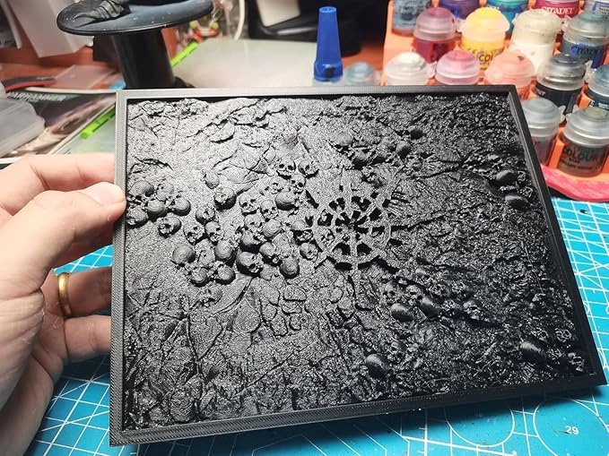 Dry Brush Palette | Texture Palette for Miniature Painting & Model Kits - Drybrush & Paint Scraping Tool (Alternative to Wet Palette)(7.87x5.9in)(02)