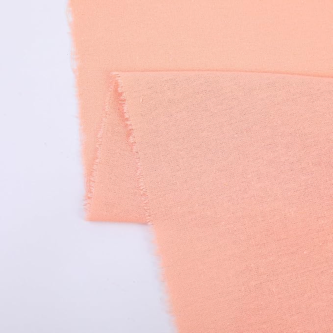Cotton Fabric Natural Cotton Poplin Fabric by The Yard 100% Cotton, 59 Inches Wide Soft Embroidery Fabric Material for Quilting, Sewing, Crafts, Binding, Backing and Lining (Pink, 3 Yard)