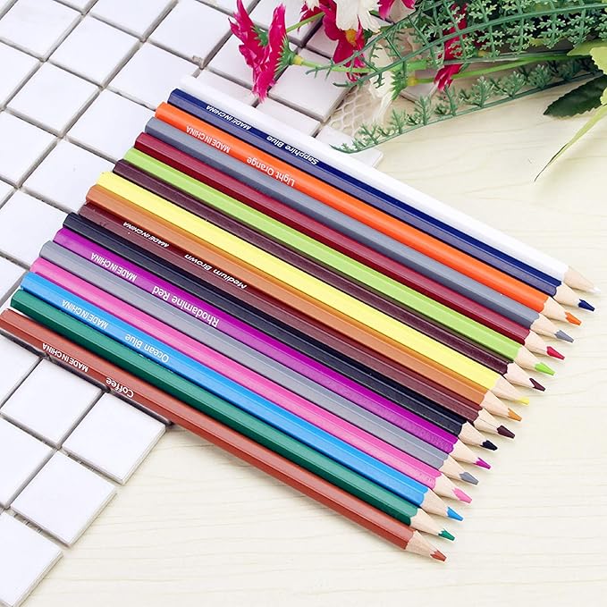 36 Colored Pencils Set, Artist Coloring Pencils for Adult Coloring Books, Artist Sketch, Premier Drawing Pencils with Canvas Roll-up Pouch Bag and Pencil Sharpener