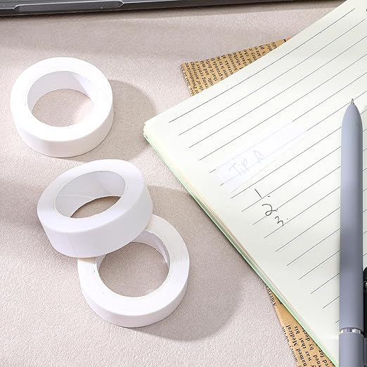 3 Rolls White Painters Tape, Masking Tape, White Washi Tapes Decorative Masking Tapes No Residue Easy Removal for Painting Wall Arts Scrapbooks DIY Crafts
