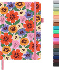 &And Per Se Lined Journal Notebook for Women&Men with Pattern, 160 Pages 100GSM Thick Paper, A5 Hardcover Journals for Writing(Elegant Florals)