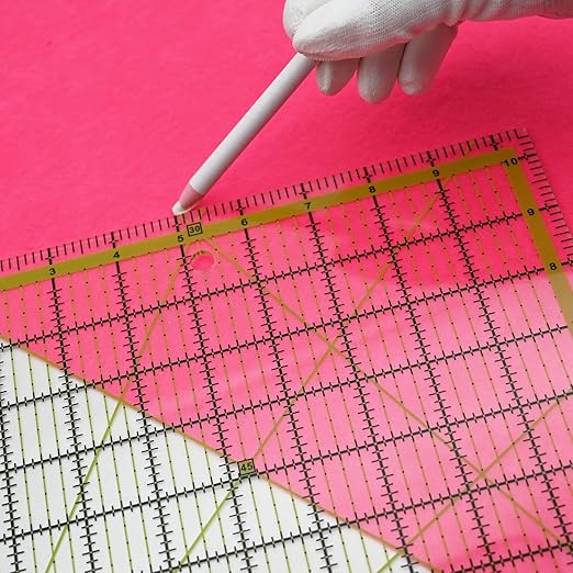 Quilting Rulers,Sewing Ruler,4 Piece Quilting Square Templates Green(3.5"x3.5",5"x5",6.5"x6.5",10.5"x10.5")