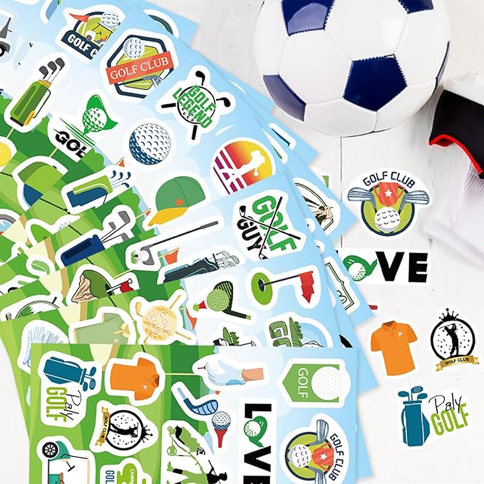 256PCS Golf Stickers, Sport Golf Decals Stickers, Golfing Stickers, Funny Golf Gifts for Kids Men Women, Golf Party Favors Decorations
