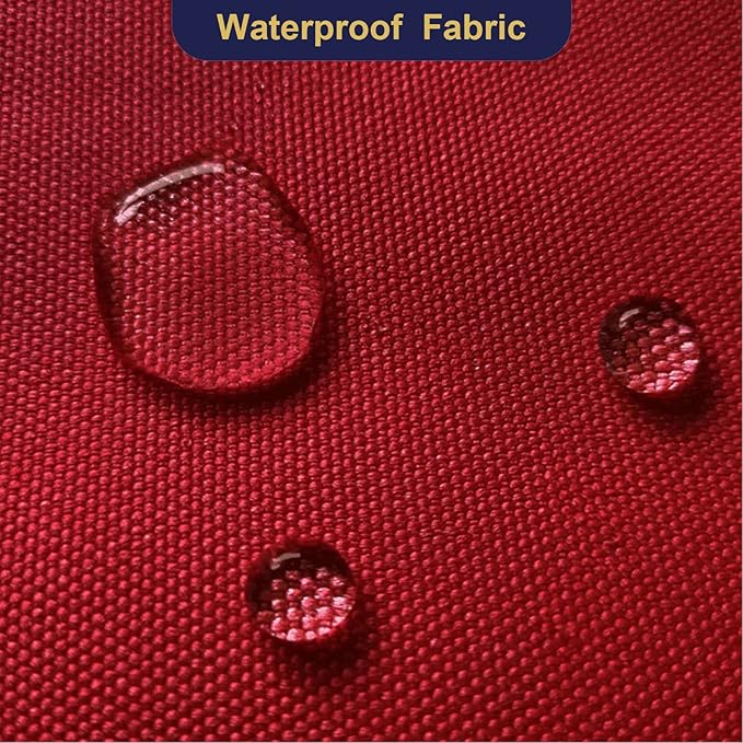 Waterproof Canvas Fabric by The Yard 600D Upholstery Cordura Fabric 58" Wide for Chairs Indoor Outdoor Water Resistant Canvas Polyester Material Sewing DIY Cloth, 3 Yards Red