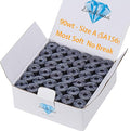 Simthread 144pcs Black 90 Weight WT(60S/2) Prewound Bobbins Thread Size A Class 15 Plastic Sided for Brother Babylock Embroidery Thread Sewing Thread Machine DIY (Black)