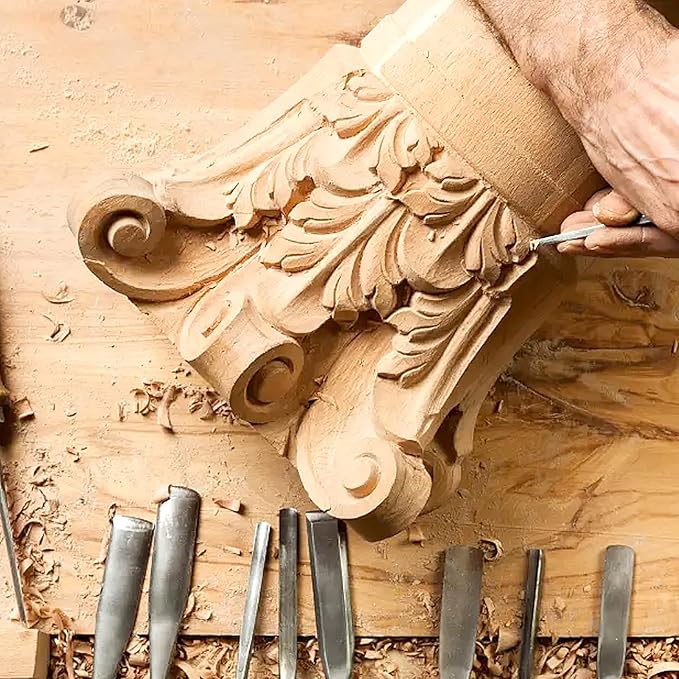 KINJOEK 6 PCS 6 x 3 x 3 Inch Basswood Carving Blocks, Unfinished Whittling and Carving Block for Wood Craft