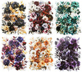 Blooming in The Dark Night PET Stickers, 120 Pcs Gothic Dark Floral Stickers for Scrapbooking, Journaling, Collage Supplies, and DIY Crafts