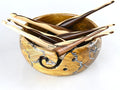 7-Piece Wooden Crochet Hook Set with Yarn Bowl – Sizes 4mm to 10mm, Smooth Handmade Bamboo Crochet Hooks for Yarn, Ergonomic Crochet Tools for Beginners & Experts