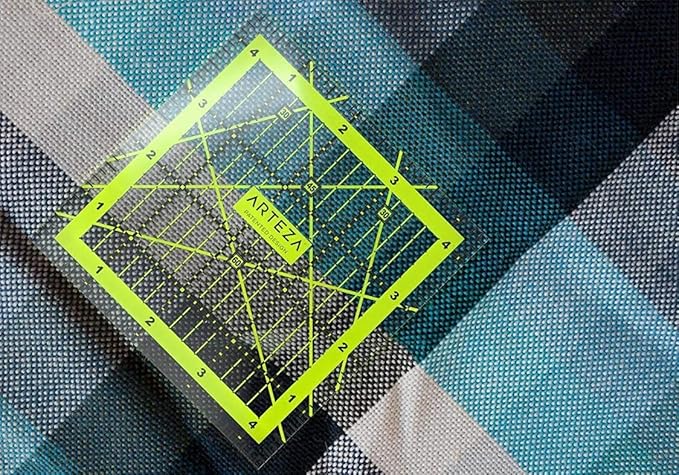 ARTEZA Quilting Rulers Set of 4, Double-Colored Acrylic Sewing Ruler