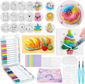80 Pcs Magic 3D Foam Texture Painting Kit, Magic Puffy Paint Kit, Including 48 Pcs Foam Texture Paper, 24 Colors Acrylic Marker Pen, 4 Drawing Templates, 2 Water Brushes, Art Painting Kits (Pink)