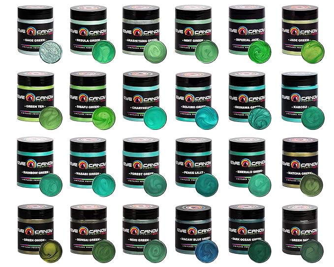 Eye Candy Premium Mica Powder Pigment “Arashiyama Green” (50g) Multipurpose DIY Arts and Crafts Additive | Woodworking, Bath Bombs, Resin, Paint, Epoxy, Soap, Nail Polish (Arashiyama Green, 50G)