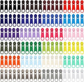 DOITEM 120Pcs Zippers Repair Kit Zipper Replacement 3# Zipper Pull Rescue Kit for Clothing Jackets Purses Luggage Backpacks (23 Colors)