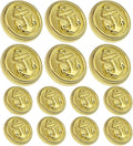 14PCS Gold Blazer Buttons for Men Replacement Buttons Suits Antique Gold Buttons for Blazer 23mm and 18mm Gold Button for Sport Coat, Uniform, Jackets Vintage Blazer Buttons Men