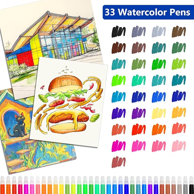 Art Supplies, 144-Piece Deluxe Art Set Professional Art Kit with Portable Aluminum Case, Crafts Drawing Painting Kit for Gifts Adults Kids Artists