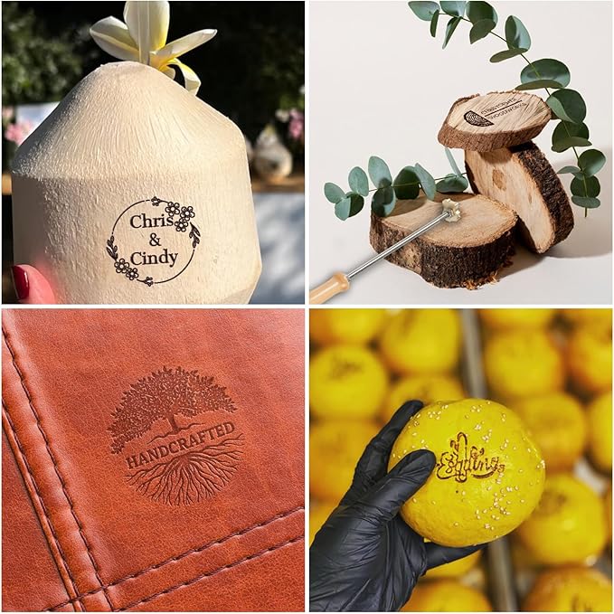 ORYG Custom Wood Branding Iron - Durable Personalized Metal Branding Tool - Leaves an Eternal and Unique Imprint on Your Handicrafts
