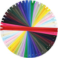 24 x 60 cm / 24 inch Multi-Coloured Nylon Reel Pullers for Sewing and Crafting 24 Colours