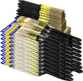 Great Andrew Paint Brushes, 30 PCS Great Value Multi use(3" 2" 1.5" 1" Flat &1.5" Angled) Paint Brush Pack, Paint Brushes Set for Home Furniture Fences Wall Trim