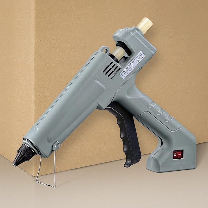 ASA Full Size 100 Watt Low-Temp DIY Hot Glue Gun for 7/16" Glue Sticks - Easy to Pull Trigger Safe for Children, Adults. Good for Arts, Craft or DIY Projects