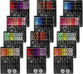 Hestya 12 Boxes (120 Pcs) Pre Threaded Needle Kit Assorted Color (Multicolor)