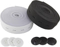 Flat Sewing Band Spool with Buttonholes, Elastic Stretchable, Ideal for DIY Waistbands and Necklines (Black & White, 3/4" × 3 Yds Each)
