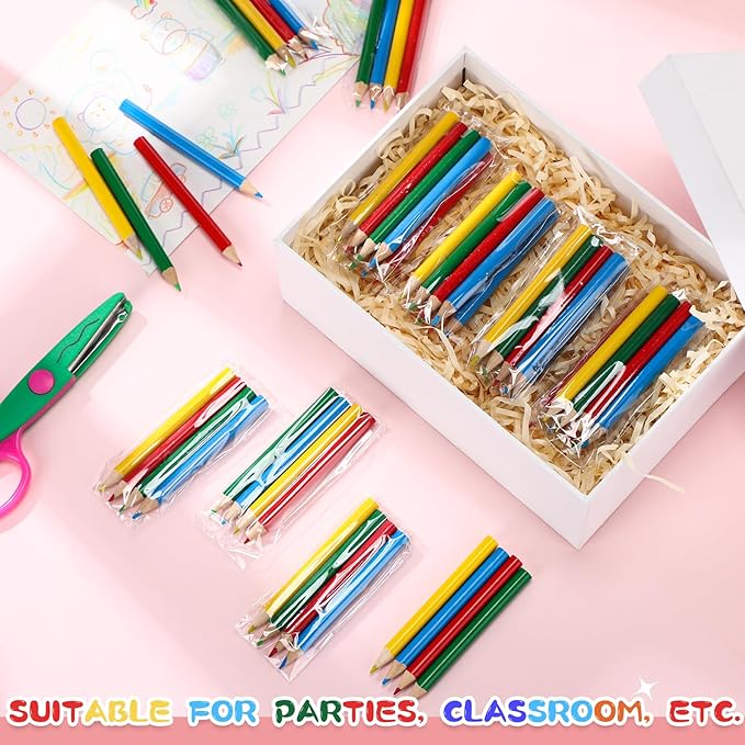2000 Count 3.5 Inch Colored Pencils Mini Color Pencils Bulk Pre-sharpened Art Coloring Pencil Supplies for Drawing Birthday Wedding