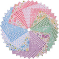 Hanjunzhao 42 Pcs Layer Cake Fabric for Quilting 10 inch - Layer Cakes 10 inch Squares for Quilting - Fabric Squares 10x10-10" Cotton Material for Sewing - Sweet Garden