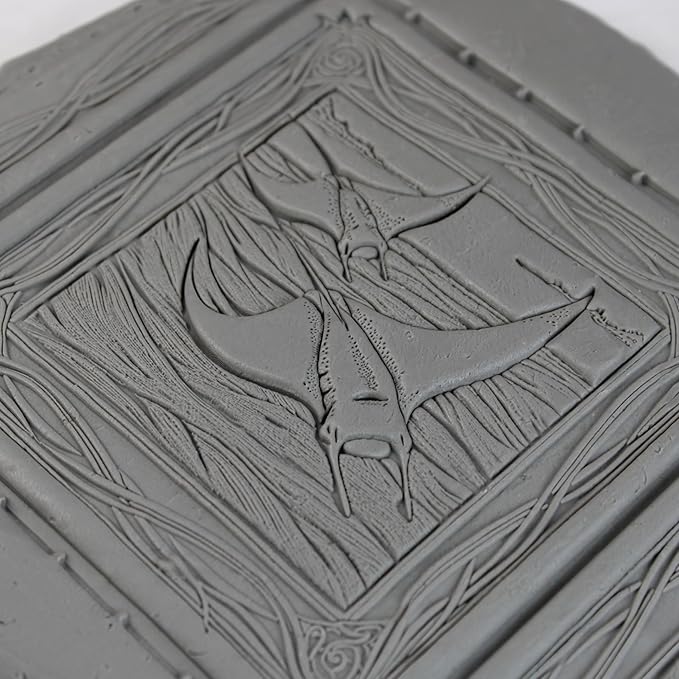 Manta Ray Clay Texture Roller (4") - Ocean Set #01 - Embossing Pattern Roller for Polymer & Ceramic Clay, Pottery & Crafts