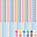 Qilery 100 Sets Mini Acrylic Paint Set 1400 Pcs 12 Colors Acrylic Painting Strips 100 Flat Brushes 100 Pointed Brushes for Adults Home Birthday Art Craft Party Favors (2ml)