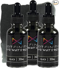 Liquid Watercolor Paint 30 ml Bottle - 3 Pack, Black - Vibrant Dye-Based Liquid Watercolor w/Glass Pipette, Fast-Drying, Fine Art Paint for Calligraphy, Airbrushing & Traditional Art