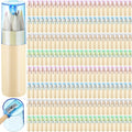 Fulmoon 100 Pack Mini Colored Pencils with Sharpener, Bulk Classroom Party Favors, Portable Crayon Sets for Drawing, Birthday Gift Supplies for Students(Classic Colors)