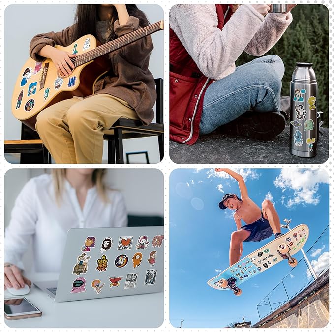Arme Stickers Pack, 400 PCS Cool Stickers Decals, Random Sticker for Waterbottles Laptop Computer Vinyl Waterproof Sticker, Skateboard Stickers for Adults