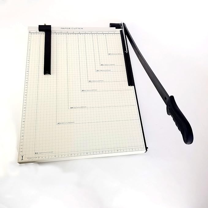 Paper Cutter Guillotine Style 10" Cut Length X 10" Inch Metal Base Trimmer
