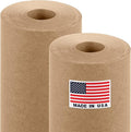 18" x 1200" (100 ft) Brown Kraft Paper Roll (Value Pack of 2), 45 lbs Thickness, Made in USA Colored Kraft Paper for School, Bulletin Board - Odorless, Non-Toxic, Safe for Kids