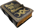 Blank Spell Book of Shadows Journal Grimoire Journal Witchcraft Supplies Witch Spell for Men & Women 200 Pages with Lock Clasp Vintage Handmade Deckle Edge Paper, Leather Sketchbook, Drawing Journal,