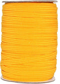 Mandala Crafts 6mm 50 Yds Roll of Gold Elastic Bands for Sewing - 1/4 Flat Elastics Cord - 1 4 Inch Braided Stretch Straps for Crafting