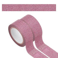 PATIKIL 2Roll Glitter Paper Washi Tape, Glitter Film Decorative Tape for DIY, Light Red