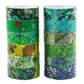 Berkin Arts 12 Rolls Art Floral Designs Washi Tape Set - 15 mm Wide Decorative Adhesive Masking Tape Cloisonnism for Scrapbooking Watercolor Vincent Van Gogh Series