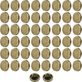 HARFINGTON 50pcs 14L Metal Round Flat Sewing Buttons 9mm Alloy Shank Craft Replacement Button for Men Women Suit Woolen Coat Shirt Trousers Sewing Crafts, Bronze