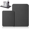 2 Pcs Sewing Machine Muffling Mat Pedal Sewing Mat Reduce Vibrations Noise No Slip Machine Accessories for Quilting(15" X 20" and 11" X 14",Black)