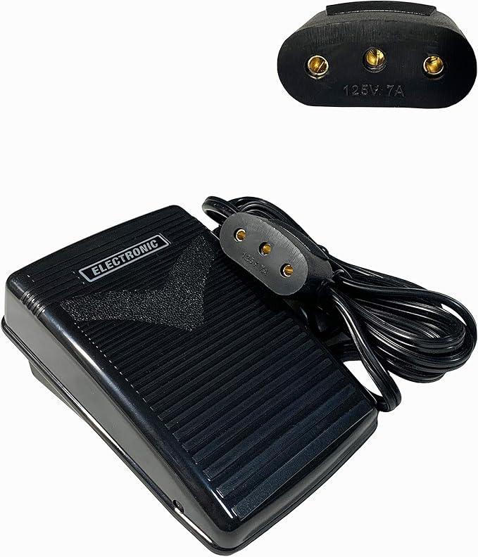 HimaPro Foot Control Pedal and Power Cord for Domestic and Imported Sewing Machines - Variable Speed Control (PFW-196131)