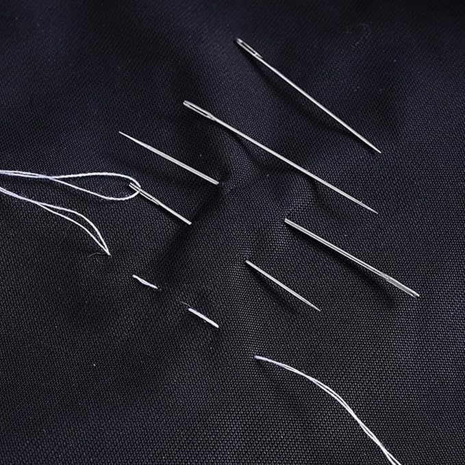 Big Eye Steel Sewing-Needles Kit, 2025 New Stainless Steel-Needles for Hand Sewing, Handmade Quilting for DIY-Craft Lovers
