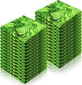 Oudain 60 Pcs 10 x 10 Inch Lime Green Faux Fur Quilting Fabric Squares Christmas Fat Patchwork Precut Strips Lime Green Fabric Bundles for Halloween DIY Craft Sewing Handmade Materials