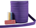 Bias Tape Double Fold 1/2 inch, Double Fold Bias Binding Tape 55 Yards (Purple) and 4 Pieces Sewing Fabric Chalks for Crafts, Sewing, Seaming, Hemming, Piping, Quilting.