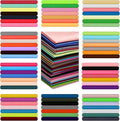 Tudomro 300 Pcs 4 x 4 Inches Solid Cotton Quilting Fabric Bundles Precut Fat Squares Sewing 100 Colors for Beginners DIY Sewing Patchwork Scrapbooking Craft