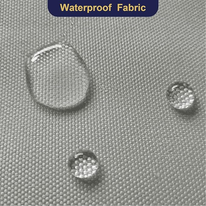 Waterproof Canvas Fabric by The Yard 600D Upholstery Cordura Fabric 58" Wide for Chairs Indoor Outdoor Water Resistant Canvas Polyester Material Sewing DIY Cloth, 5 Yards Silver Grey