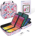 H & B 120 Colored Soft-core Coloring Pencils Set, Coloring Book and Portable Storage Bag for Painting, Art Supplies Gift for Artists Adult Children Beginners