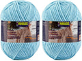 2 Skeins Fluffy Chenille Yarn for Crocheting - Baby Blanket Yarn for Knitting - Velvet Yarn for Amigurumi Crochet, Ultra Soft Yarns Total Weight 400g/14oz, Total Length 480m/524yard