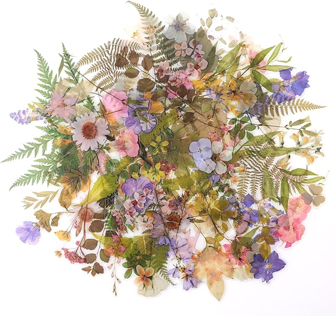 160pcs Pre-Cut Scrapbooks Natural Stickers, Floral and Plant Sticker for DIY Craft, Planners, Journal, Notebook, Laptop, Cell Phone, Calendars, Wedding Scrapbooking